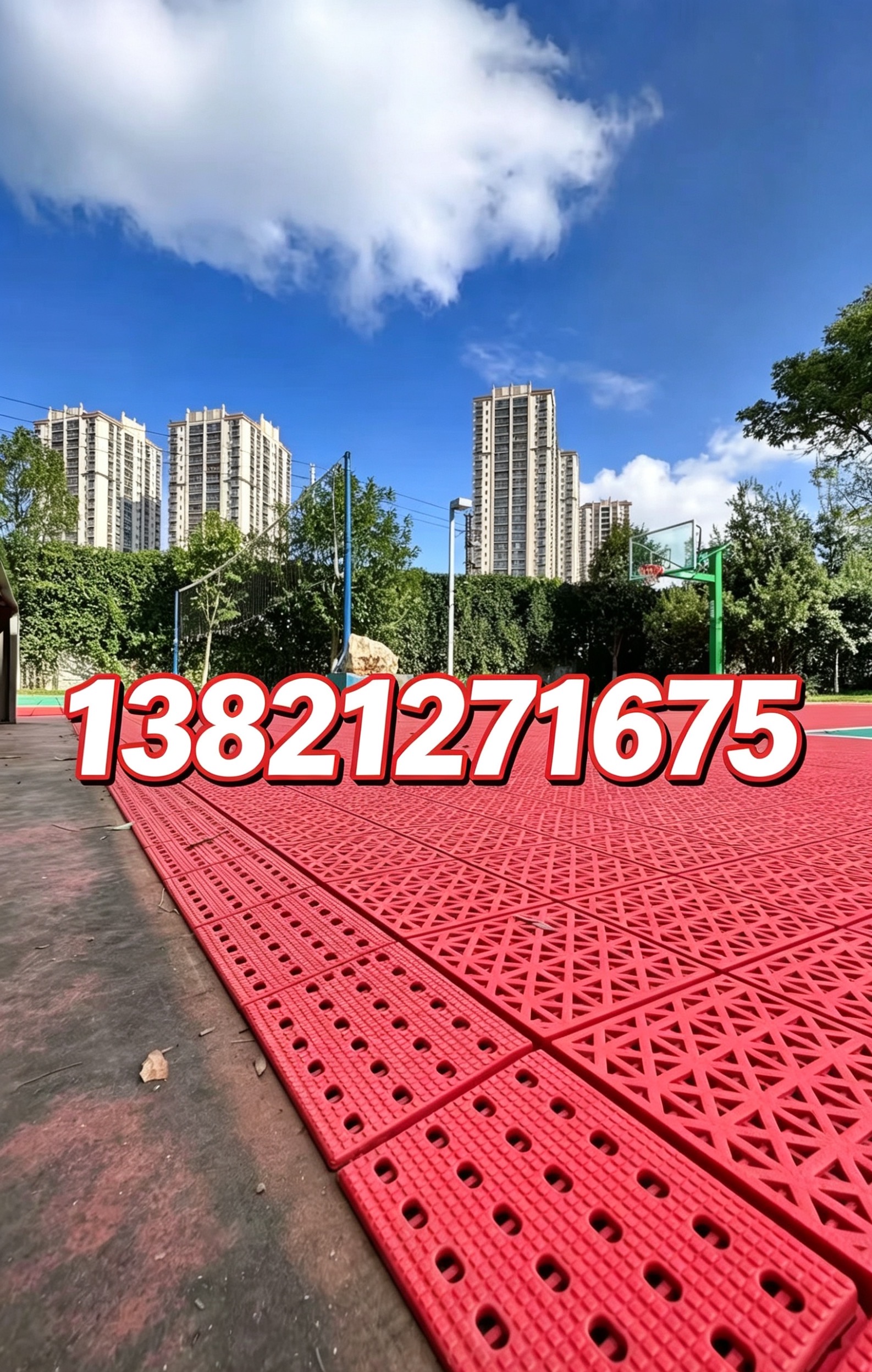 惠州市悬浮地板全塑型塑胶跑道 - 厂家